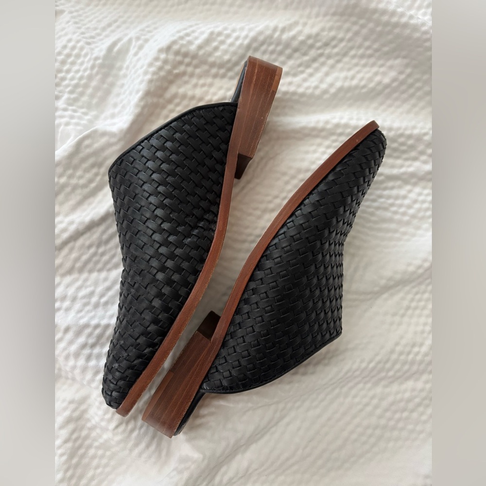 Nisolo Woven Leather Boho Mules